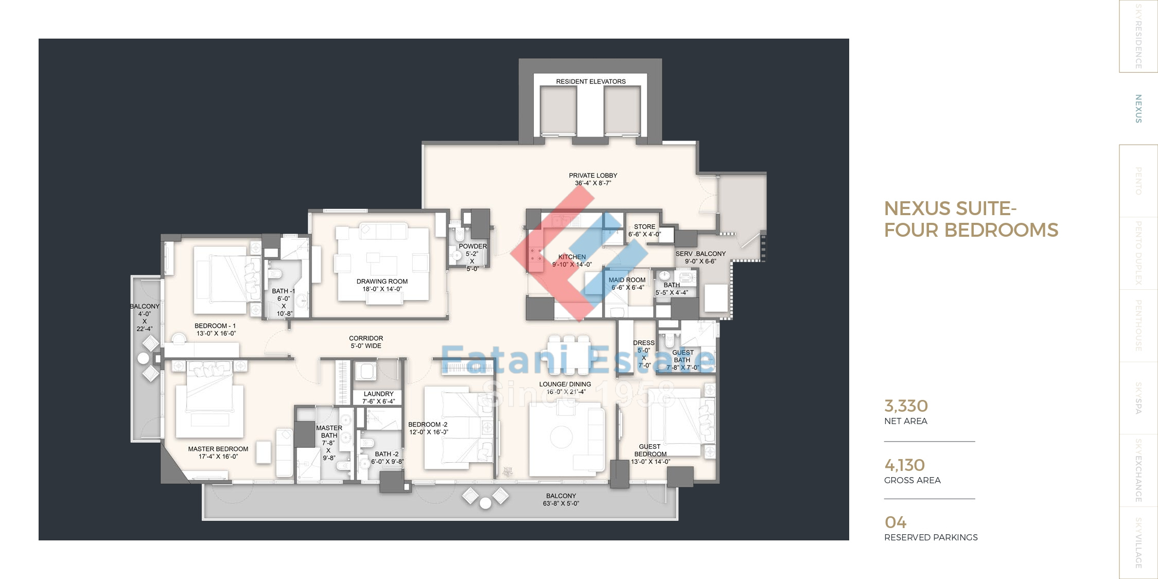 NEXUS SUITE - FOUR BEDROOMS