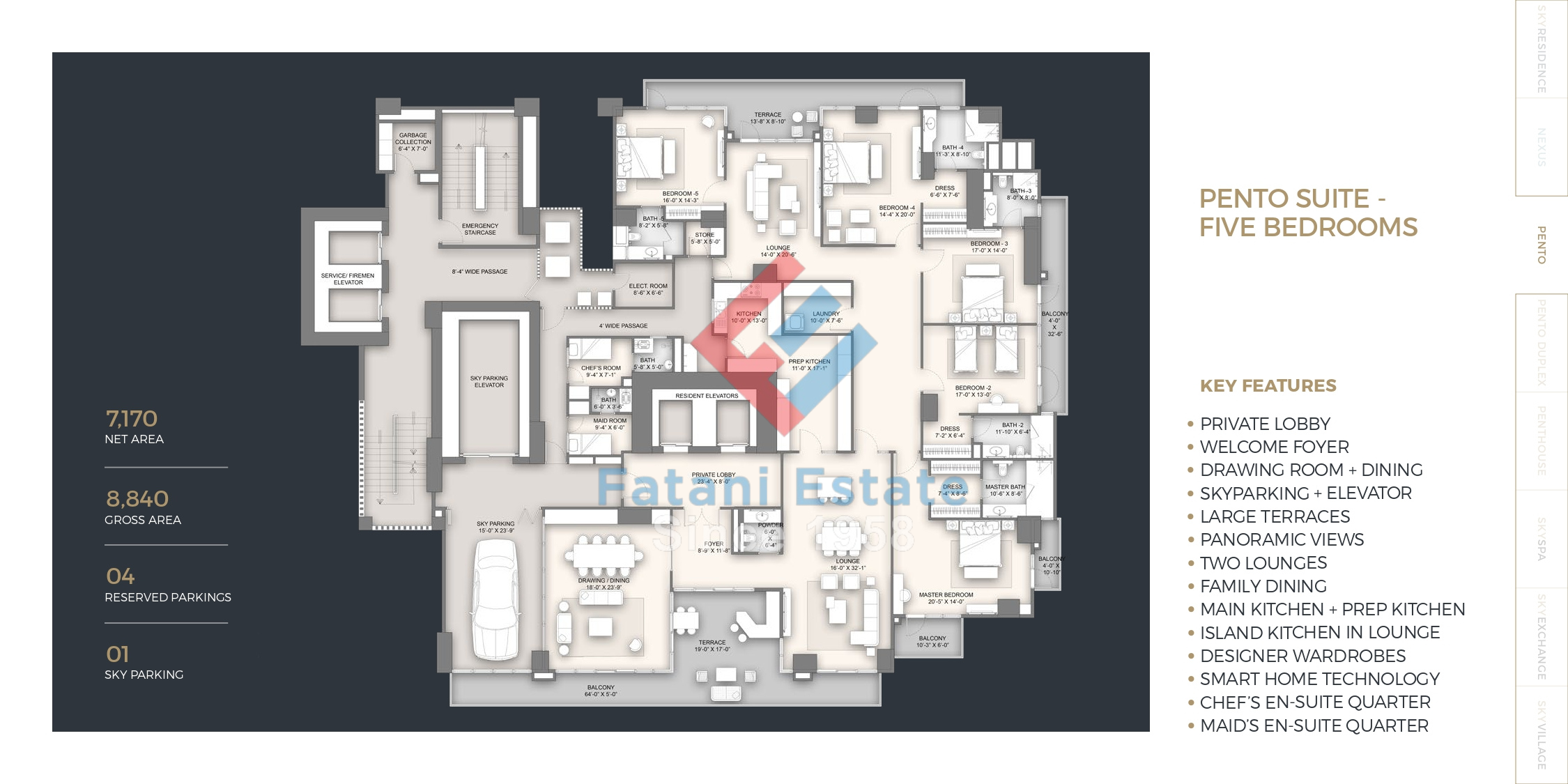 PENTO SUITE - FIVE BEDROOMS